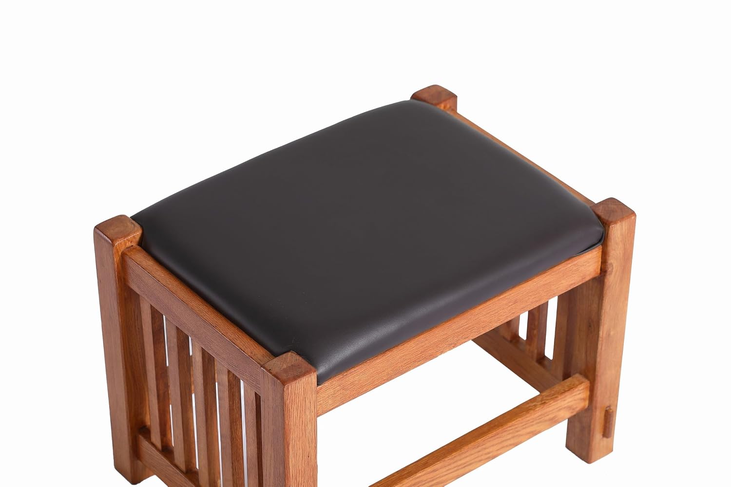 Mission Oak Foot Stool with Sp - Outdoor Furniture Wood ulasan dan harga