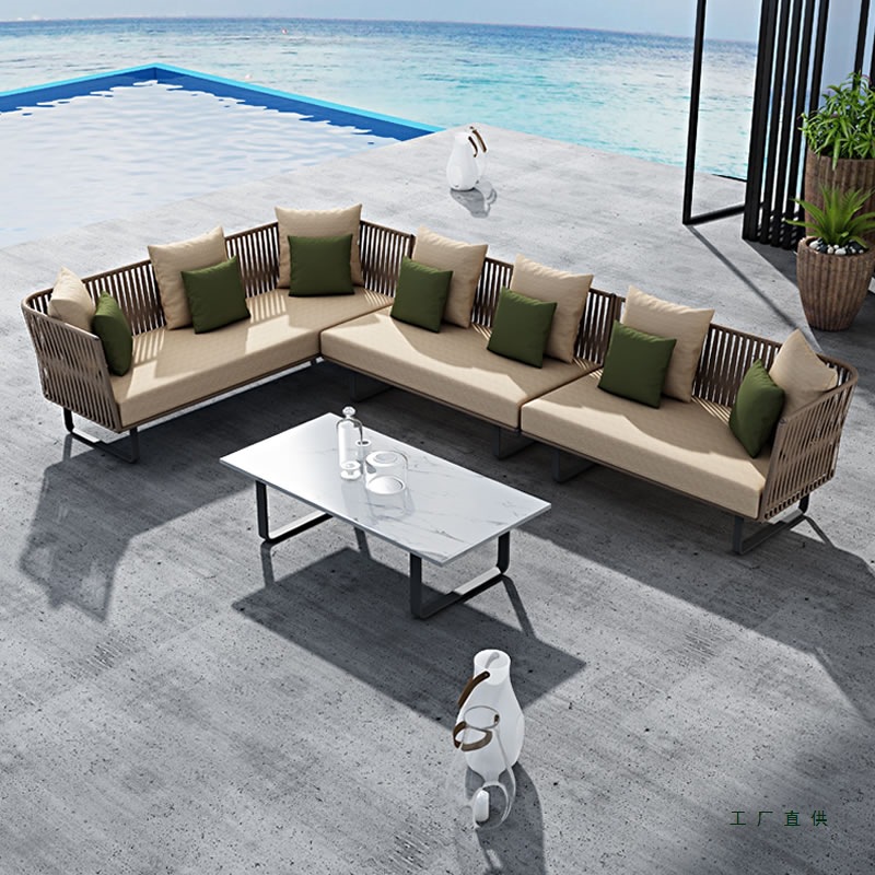 Outdoor Rattan Sofa Set Waterp - Outdoor Furniture Metal Chairs ulasan dan harga
